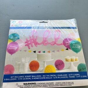 Colorful Birthday Party Decorating Kit - new birthday party kit